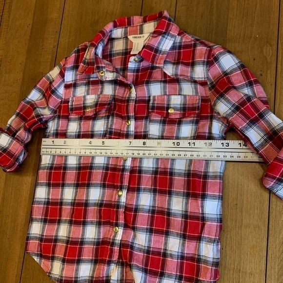 Forever 21 Little/Big Girl’s Flannel Shirt (5-6T) - Picture 6 of 8